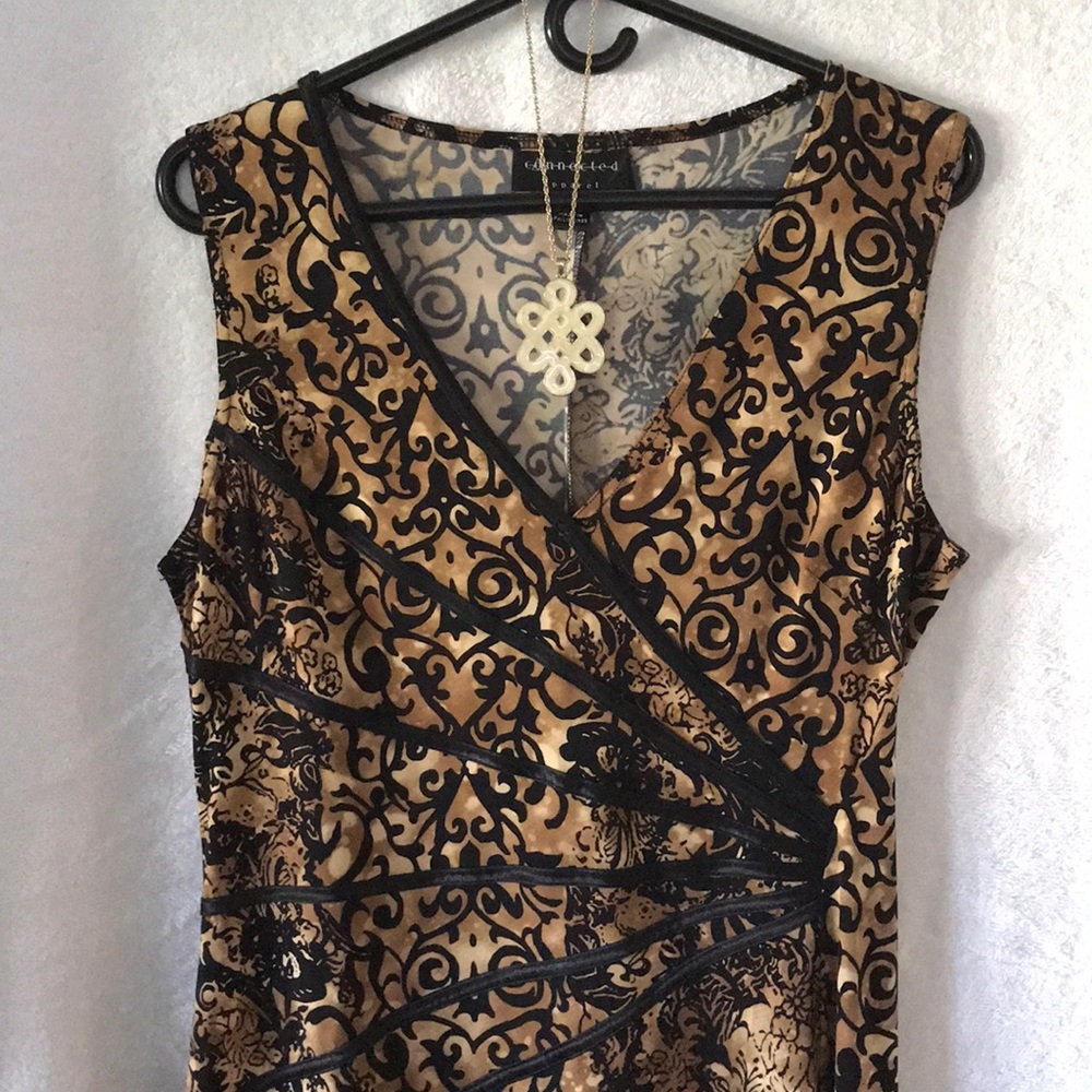 Sz 12 Connected Apparel pattern dress